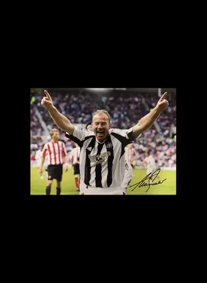 Alan Shearer Signed Photo Newcastle United Fc Wallpaper