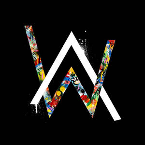 Alan Walker Colorful Logo Wallpaper