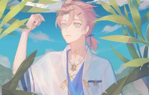 Albedo The Chief Alchemist Of The Knights Of Favonius From Genshin Impact. Wallpaper