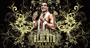 Alberto Del Rio Gold Flower Poster Wallpaper