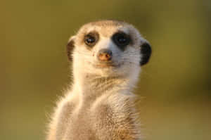 Alert Meerkat Watchful Eyes Wallpaper