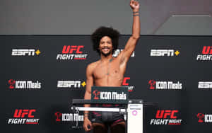 Alex Caceres Smiling At Weigh In Wallpaper