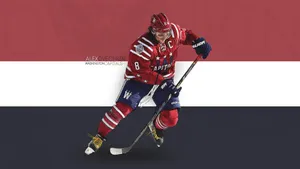 Alex Ovechkin Classy Red White Blue Wallpaper