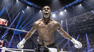 Alex Pereira White Gloves In Ring Wallpaper