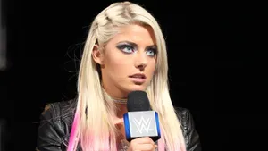 Alexa Bliss Holding Mic Wallpaper