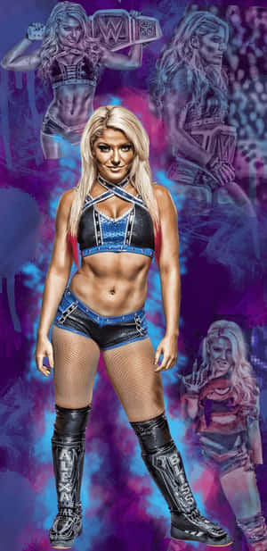 Alexa Bliss In Her Winning Moment Wallpaper