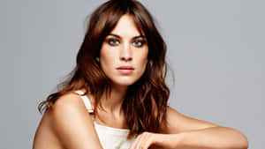 Alexa Chung Elegant Portrait Wallpaper