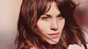 Alexa Chung Windswept Hair Wallpaper