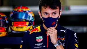 Alexander Albon Wearing Face Mask Wallpaper