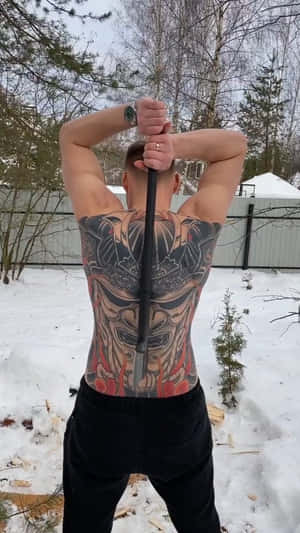 Alexander Volkov Back Tattoo Wallpaper