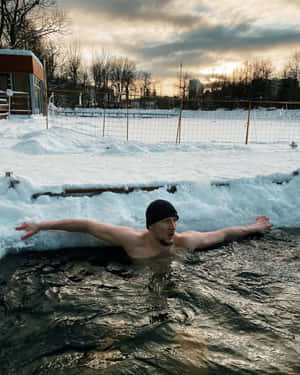 Alexander Volkov Dipping Snow Wallpaper