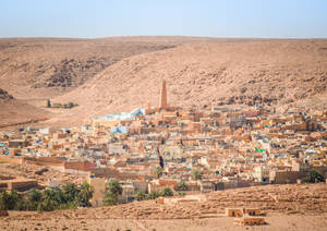 Algeria Ghardaia Concrete House Wallpaper