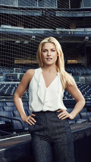 Ali Larter In Baseball Stadium Wallpaper