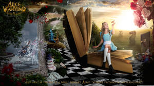 Alice Explores The Magical And Mysterious World Of Wonderland Wallpaper