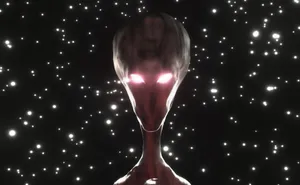 Alien Watching Over The World Wallpaper