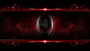 Alienware Logo Red Abstract Background Wallpaper