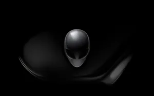 Alienware Logoon Black Background Wallpaper