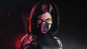 Alita Is A Valiant Warrior! Wallpaper