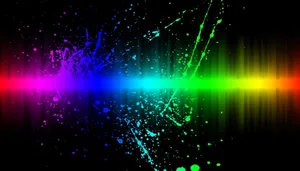 Alive Rainbow Splatter Wallpaper