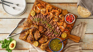 All Kinds Of Meat Parrilla Wallpaper