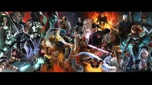 All The Marvel Characters In One Place! Wallpaper