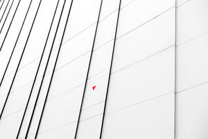 All White Building Wall Wallpaper