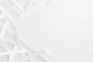 All White Folded Paper Strips Background Wallpaper