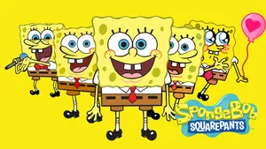 All Your Favorite Spongebob Characters, Ready To Bring You A Smile. Wallpaper