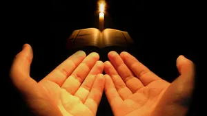 Allah's Divine Revelations In The Islamic Holy Book, The Quran. Wallpaper