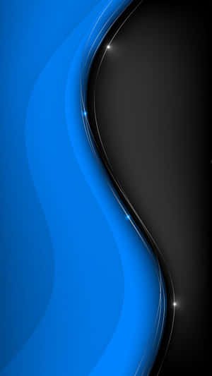 Always Stay Ahead Of The Game With The Black And Blue Iphone Wallpaper