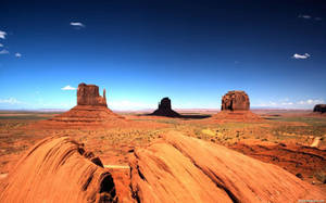 Amazing Sky At Monument Valley Wallpaper