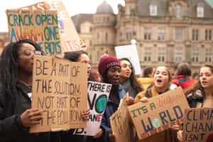 Amazing Young Individuals Protesting Wallpaper