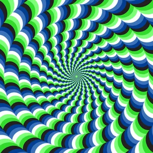 Ambiguous Spinning Blue And Green Vortex Wallpaper