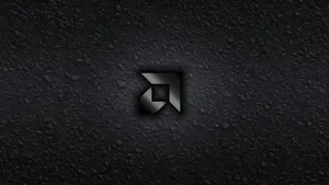 Amd Logo Greyscale Illustration Wallpaper
