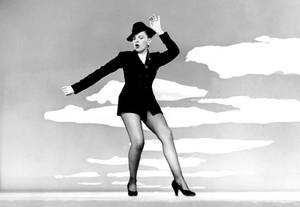 American Actress Judy Garland Get Happy Performance Wallpaper