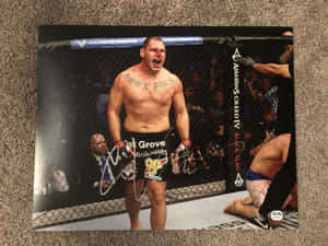 American Athlete Cain Velasquez Signed Photograph Wallpaper
