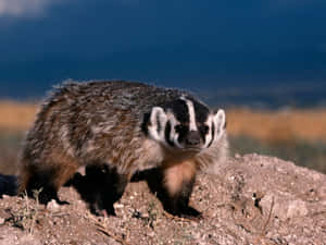 American Badgerin Natural Habitat.jpg Wallpaper