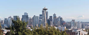 American City Seattle Buildings Wallpaper