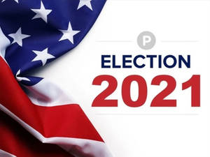 American Election 2021 Banner Wallpaper
