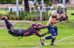 American Football Action Shot Wallpaper