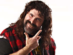 American Former Wwe Wrestler Mick Foley At Spokane Comedy Club Wallpaper