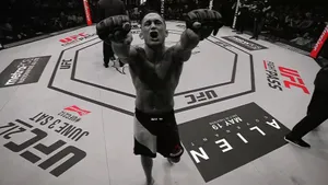 American Mixed Martial Artist Frankie Edgar High Angle Shot Wallpaper