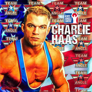 American Professional Wrestler Charlie Haas Posing In Team Angle Poster Wallpaper