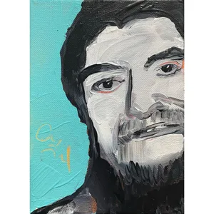 American Professional Wrestler Haystacks Calhoun Painting Wallpaper