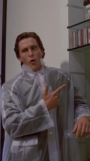 American Psycho Gun Gesture Hd Wallpaper