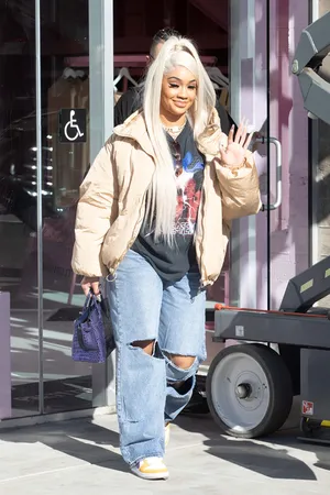 American Rapper Saweetie Candid Photo Wallpaper