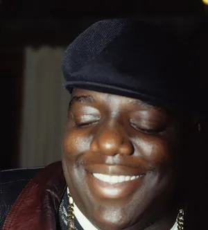 American Rapper The Notorious Big Close Up Wallpaper