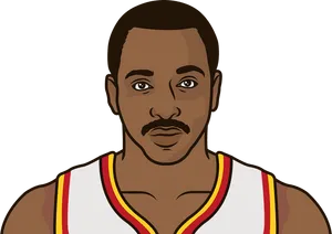 American Star Athlete Moses Malone Animation Wallpaper
