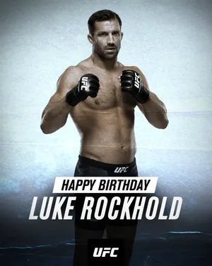American Ufc Champion Luke Rockhold Birthday Illustration Wallpaper