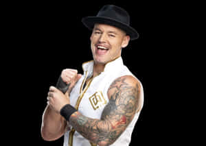 American Wrestler Baron Corbin In Action Wallpaper